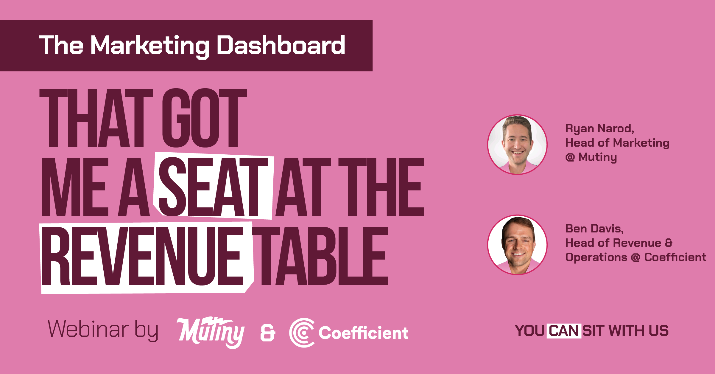 Earn a seat at the revenue table