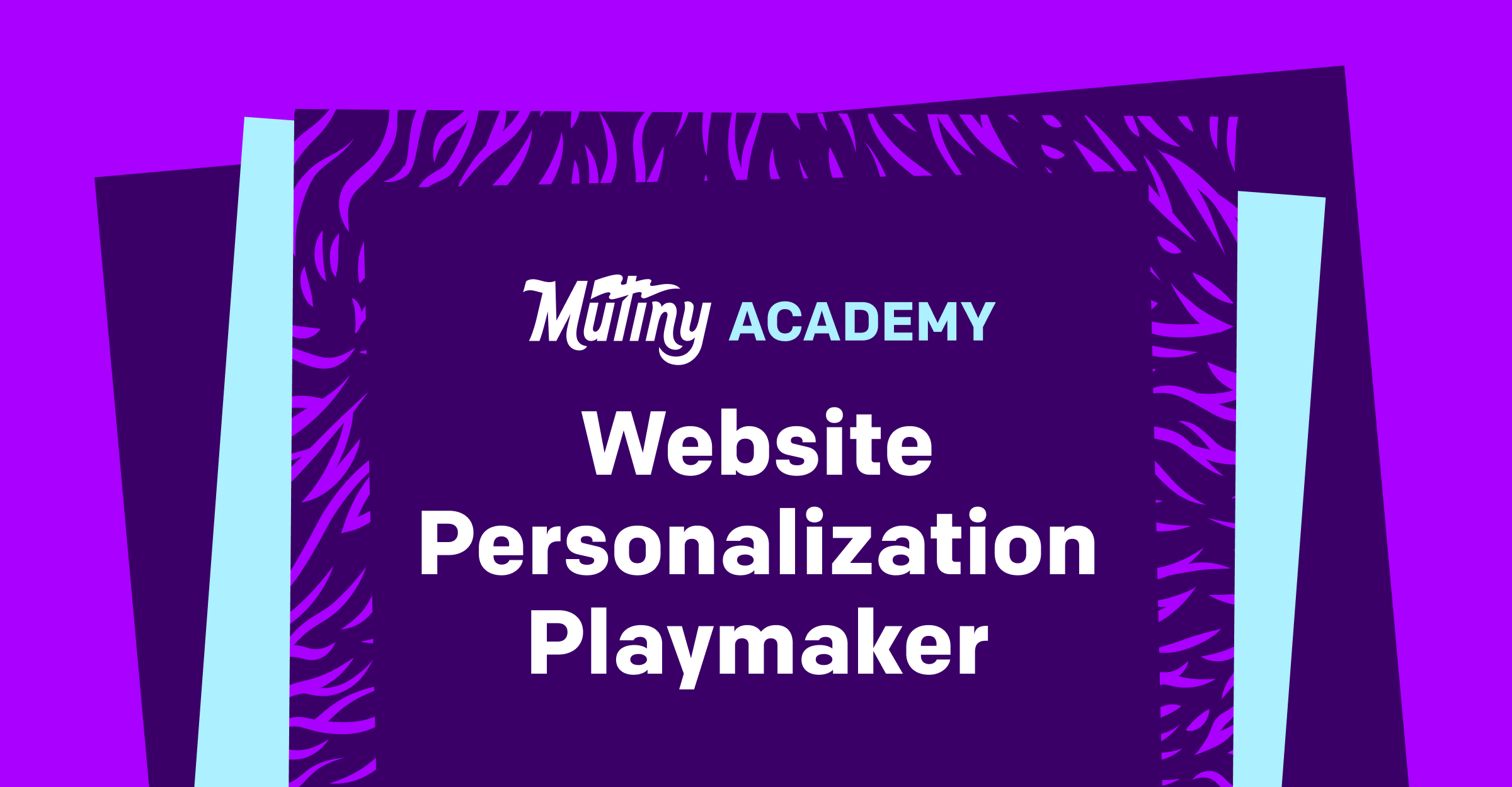 Website personalization playmaker