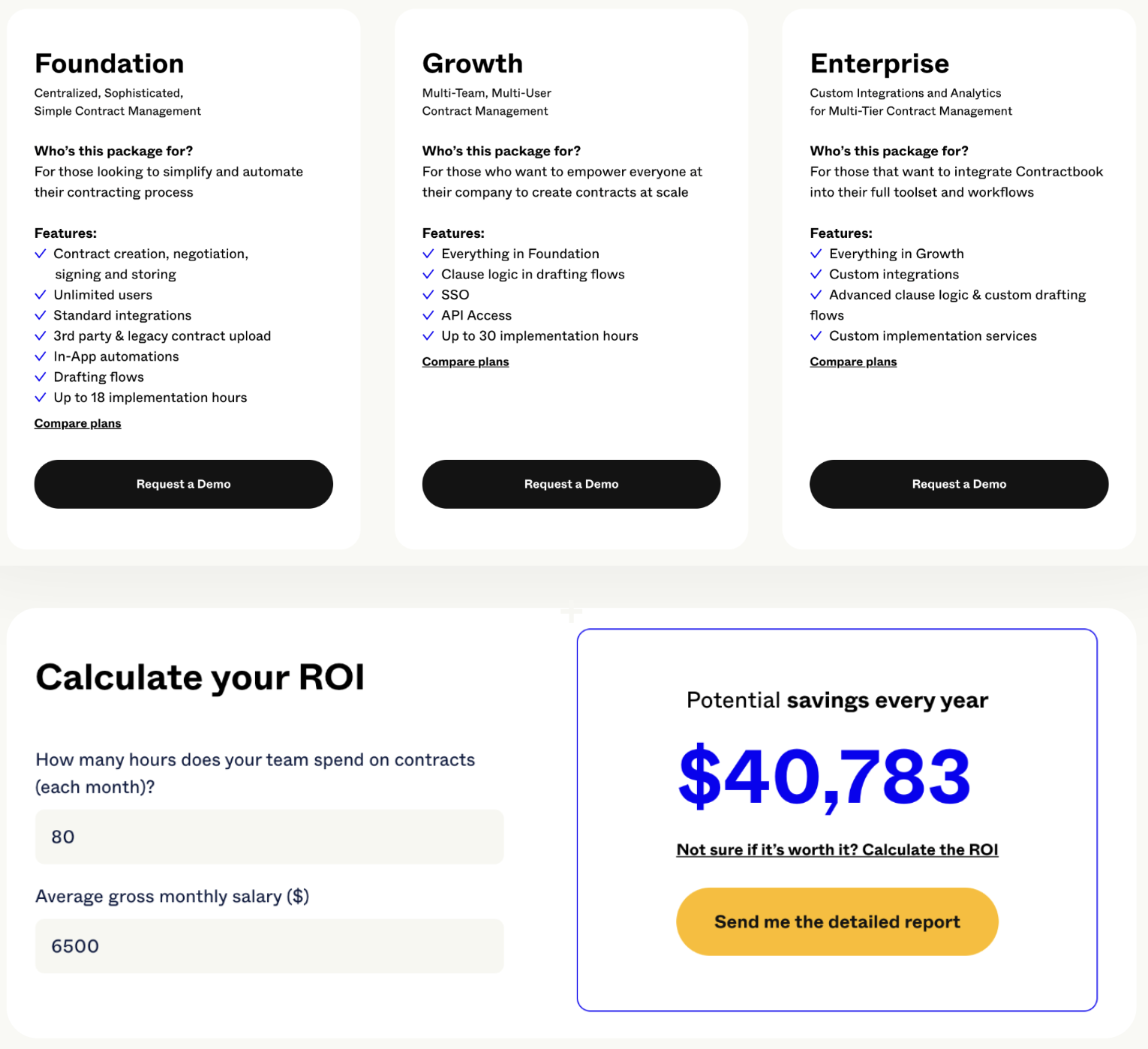 Blog image | Contractbook test pricing page